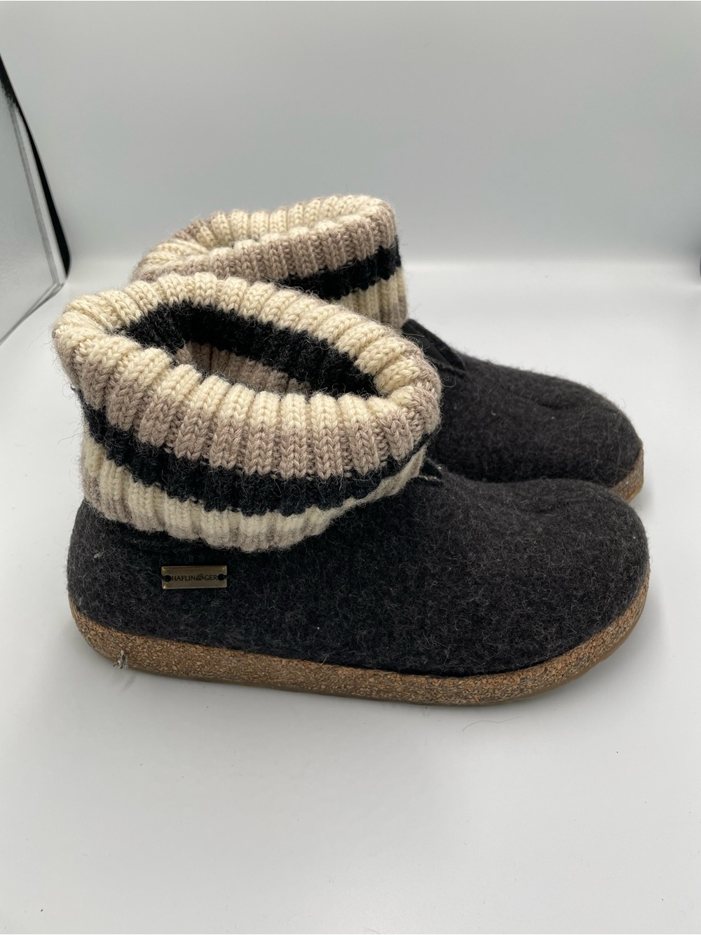 Haflinger - Grizzly Felt Clogs - Kristina - Charcoal Gray - EU 40-US 9